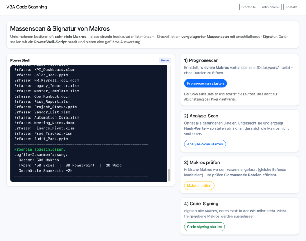 massenscan makros excel vba