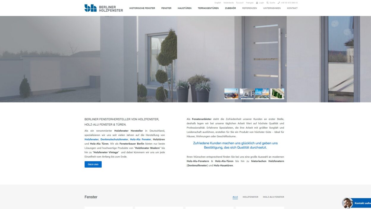 Berlin Fenster bei der Berliner Holzfenster BHF GmbH