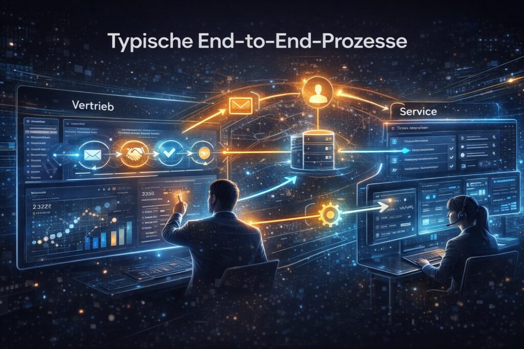 Typische Unternehmensprozesse in einer digitalen Welt