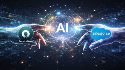 Verbindung von ServiceNow und Salesforce durch KI