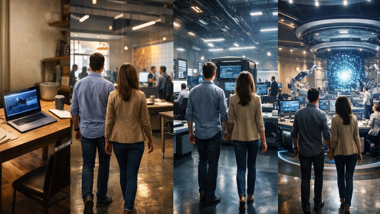 Professionelles Businessbild zum Thema von ChatGPT zur KI-Plattform