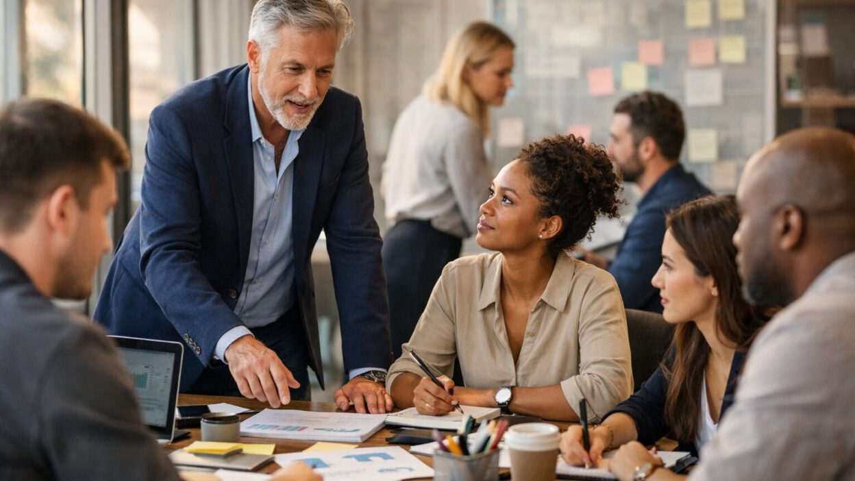 Professionelles Businessbild zum Thema Teamleitung für KI-Systeme