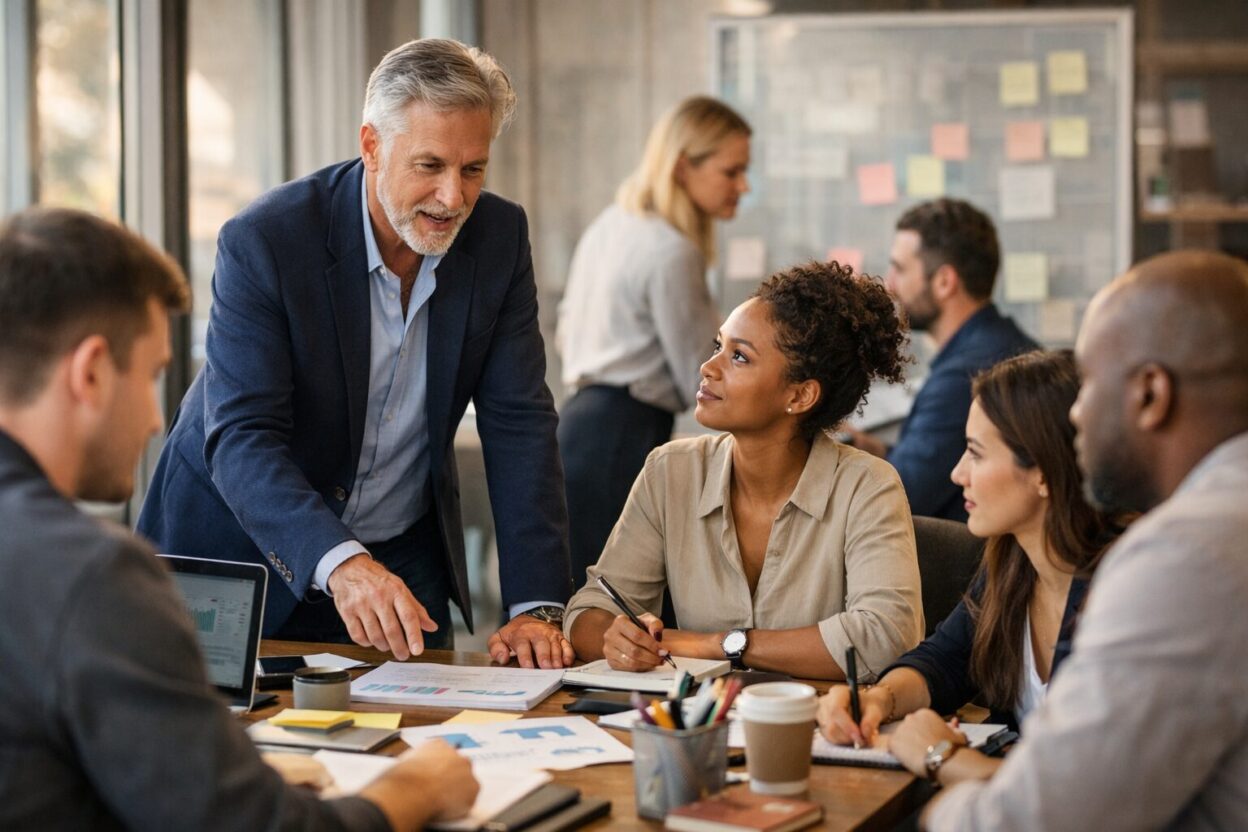 Professionelles Businessbild zum Thema Teamleitung für KI-Systeme