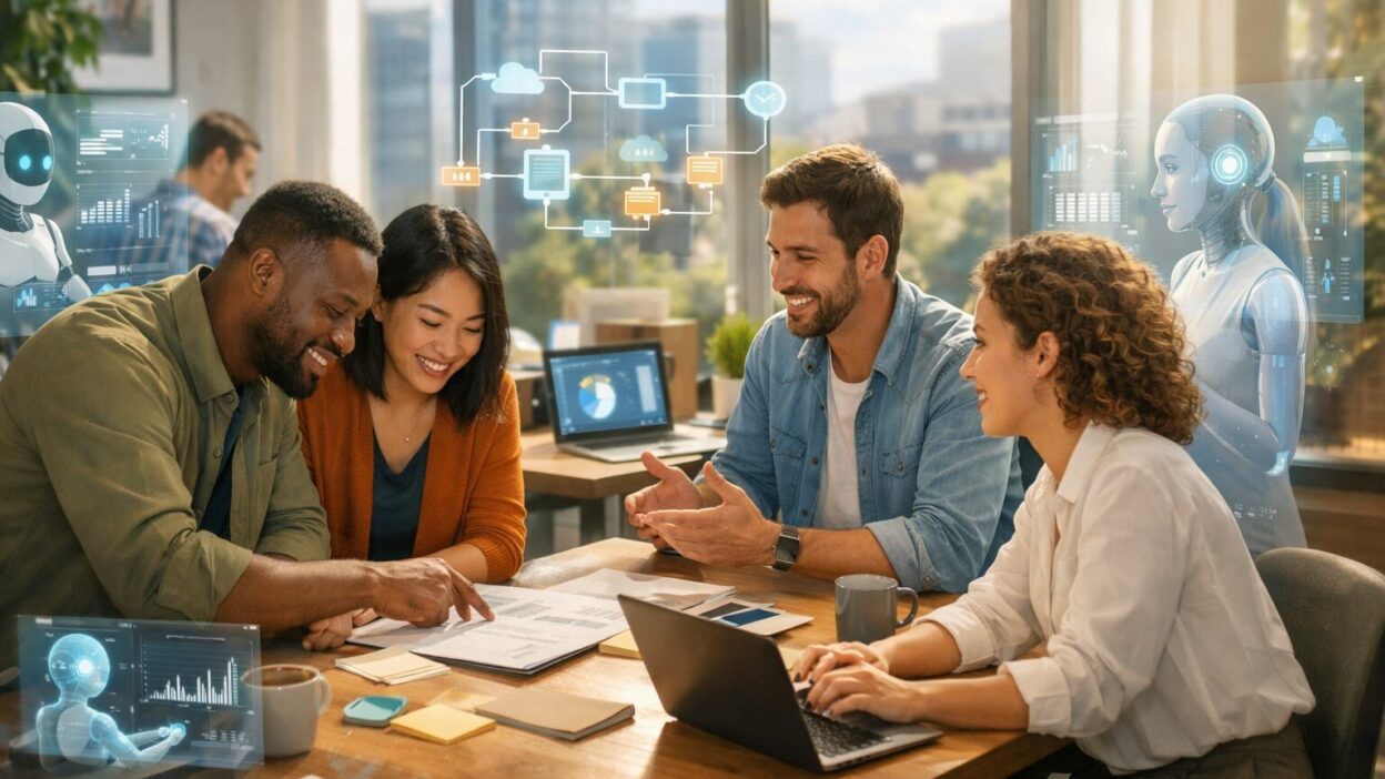 Professionelles Businessbild zum Thema KI verändert Organisationen