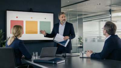 Professionelle Business-Szene zum Thema „Compliance-Dokumente prüfen: Tool für Fundstellen, Nachweise und offene Anforderungen“