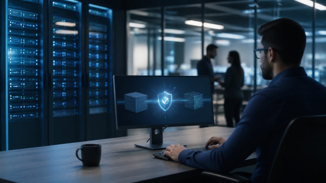 Professionelle Darstellung zum Thema Container-Basisimages prüfen