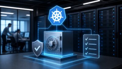 Professionelle Darstellung zum Thema Kubernetes Secrets sicher verwalten