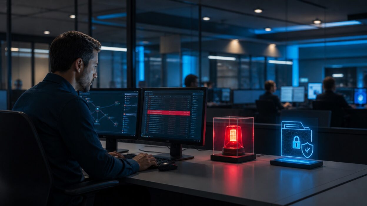 Professionelle Darstellung zum Thema Canary Files Ransomware