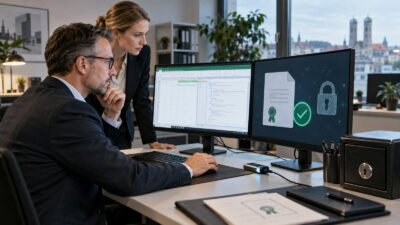 Mittelständisches Unternehmen bei der sicheren Prüfung von VBA Code Signing Mittelstand