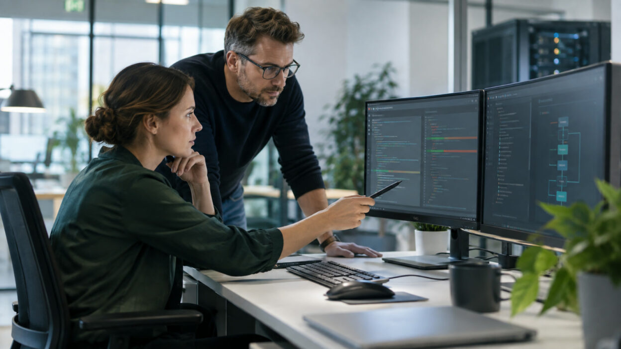 Business-Szene zu Makro Code Signing Unternehmens PKI und sicherer Prüfung von Office-Makros