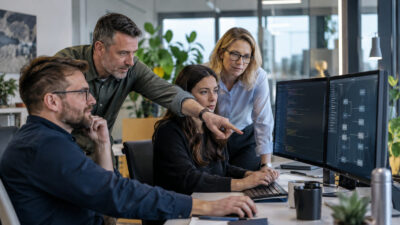Business-Szene zu VBA Makro Tool Ampellogik und sicherer Prüfung von Office-Makros