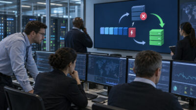 Business-Szene zu DORA Resilienztest Makro Prozess mit sicherer Prüfung digitaler Automationen