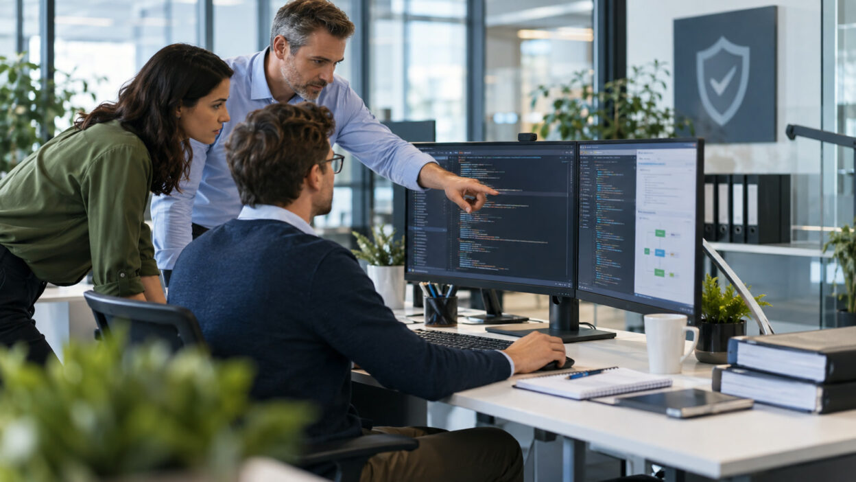 Business-Szene zu Makro Tool VBA Python PowerShell und sicherer Prüfung von Office-Makros