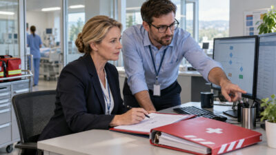 Business-Szene zu klinische Makros prüfen signieren mit sicherer Prüfung digitaler Automationen