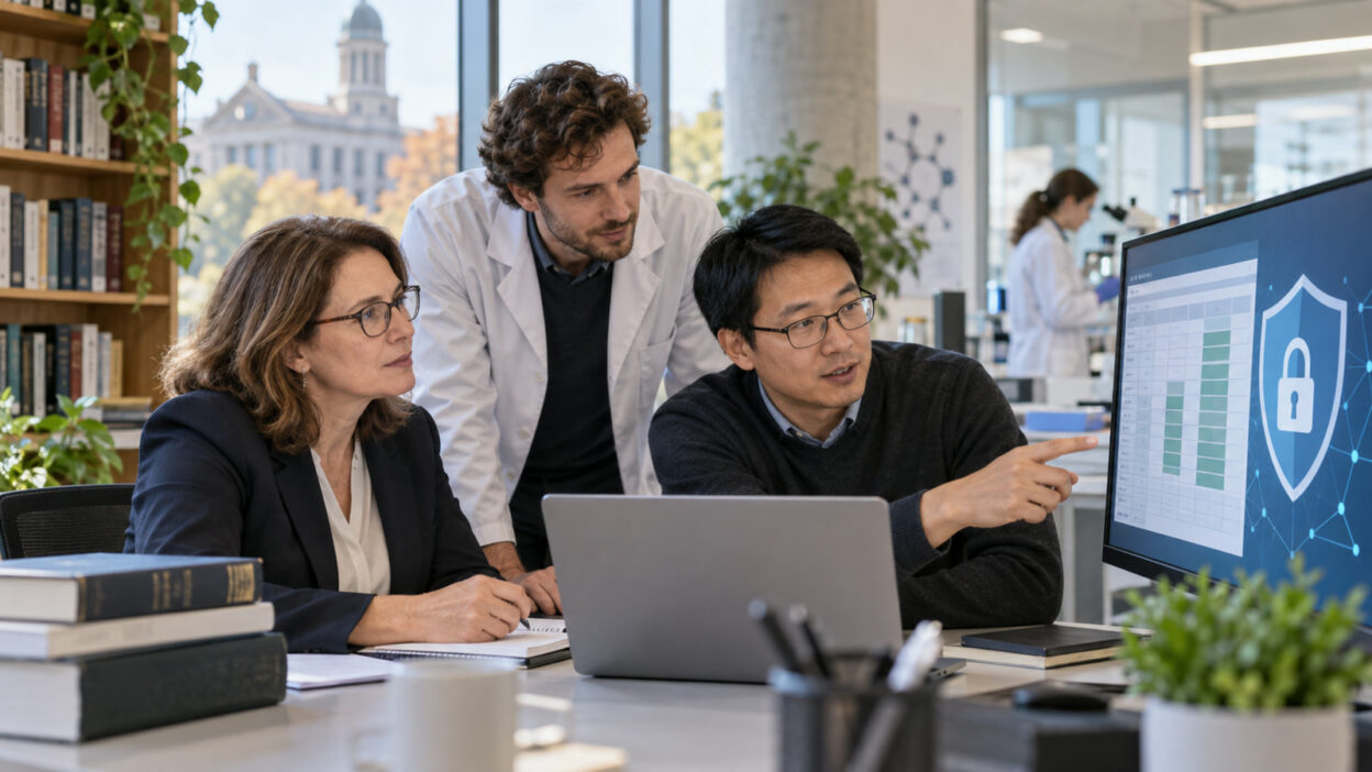 Business-Szene zu Makro Tool Hochschule mit sicherer Prüfung digitaler Automationen