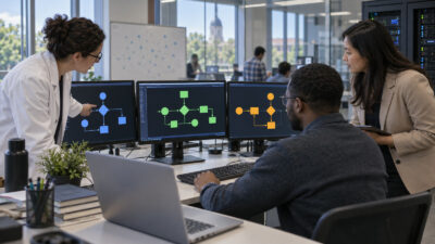 Business-Szene zu Skript Governance Hochschule mit sicherer Prüfung digitaler Automationen