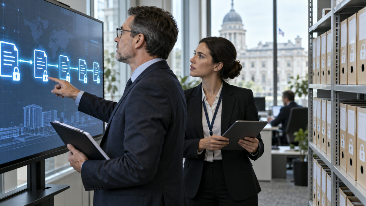 Business-Szene zu Audit Trail Makros Verwaltung mit sicherer Prüfung digitaler Automationen