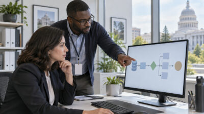 Business-Szene zu Python Skripte Verwaltung mit sicherer Prüfung digitaler Automationen