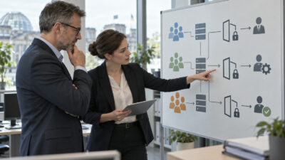 Business-Szene zu Makro Tool Active Directory Behörden mit sicherer Prüfung digitaler Automationen