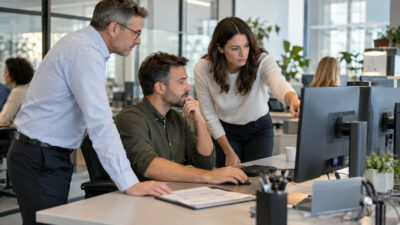 Business-Szene zu KI Gutachten Makroprüfung und sicherer Prüfung von Office-Makros