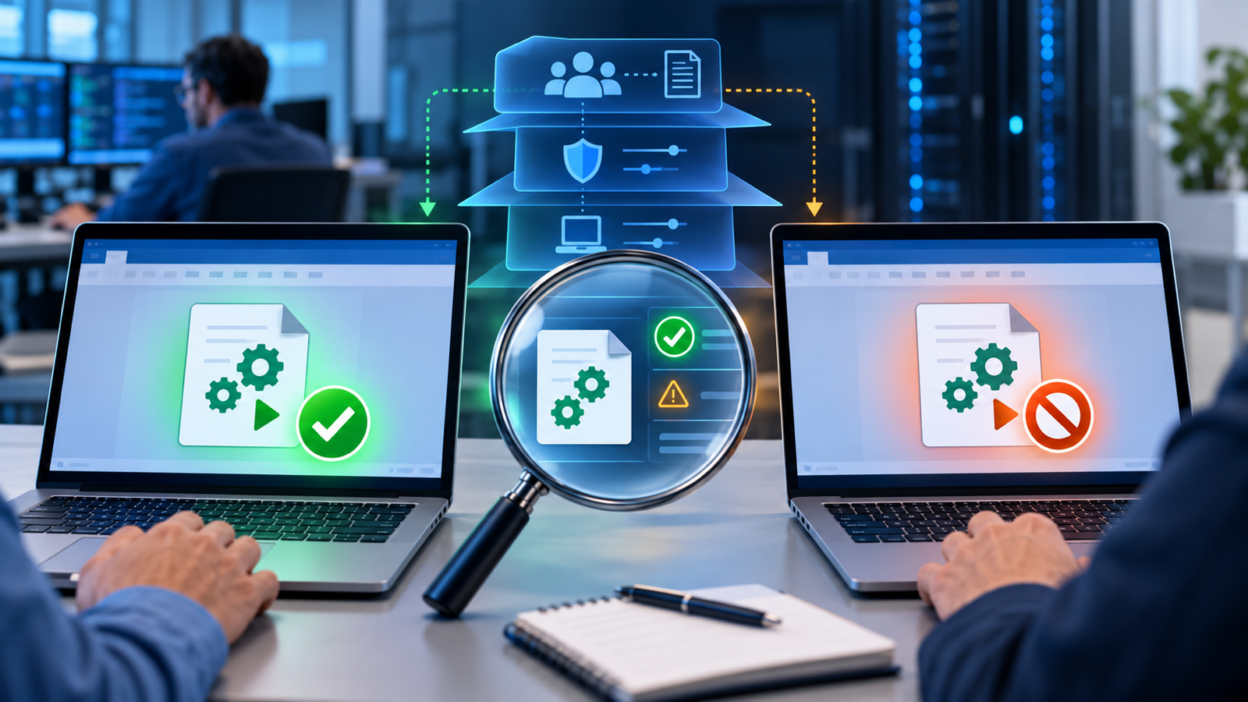 Identische Makrodatei wird auf zwei Computern durch unterschiedliche Trust-Center- und Richtlinieneinstellungen erlaubt oder blockiert